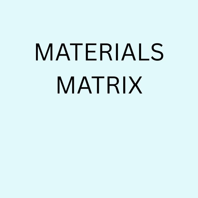 Materials Matrix exploring sustainable materials